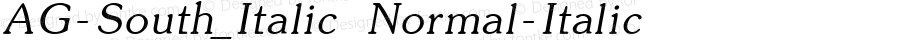 AG South_Italic Normal-Italic