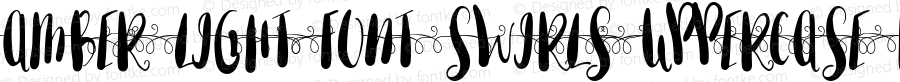 Amber Light Font swirls Uppercase Regular Version 1.000