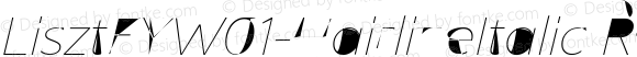 LisztFYW01-HairlineItalic Regular