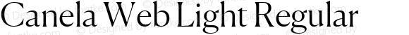 Canela Web Light Regular