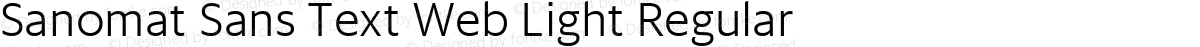 Sanomat Sans Text Web Light Regular