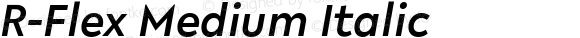 R-Flex Medium Italic