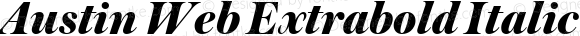 Austin Web Extrabold Italic