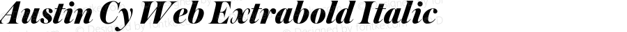 Austin Cy Web Extrabold Italic
