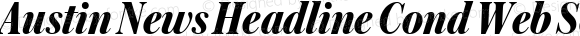 Austin News Headline Cond Web Semibold Italic