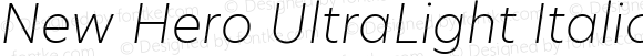 New Hero UltraLight Italic