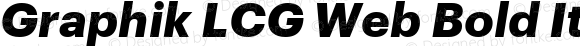 Graphik LCG Web Bold Italic