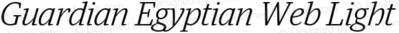 Guardian Egyptian Web Light Italic