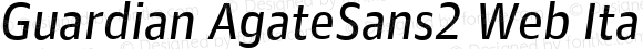 Guardian AgateSans2 Web Italic