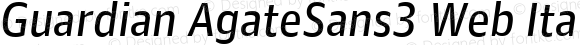 Guardian AgateSans3 Web Italic