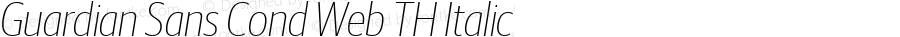 Guardian Sans Cond Web TH Italic