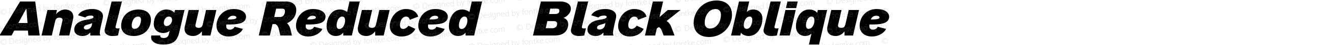 Analogue Reduced 86 Black Oblique