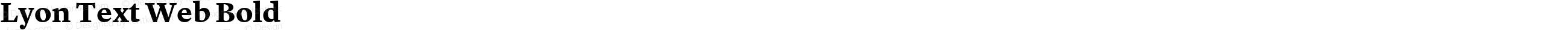 Lyon Text Web Bold