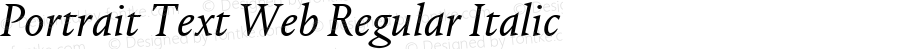 Portrait Text Web Regular Italic