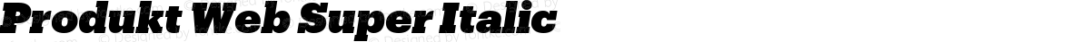 Produkt Web Super Italic