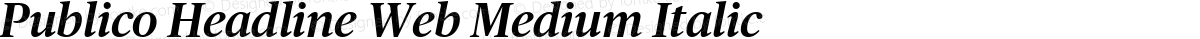 Publico Headline Web Medium Italic