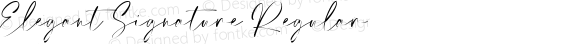 Elegant Signature Regular