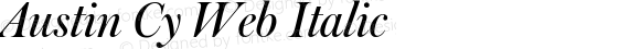 Austin Cy Web Italic