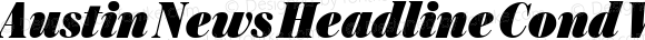 Austin News Headline Cond Web Fat Italic