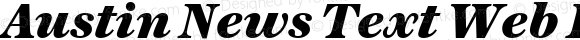 Austin News Text Web Fat Italic
