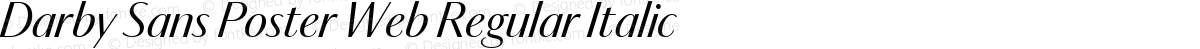 Darby Sans Poster Web Regular Italic