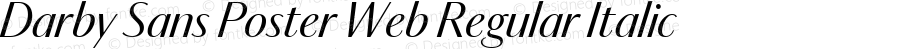 Darby Sans Poster Web Regular Italic