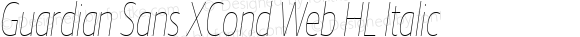 Guardian Sans XCond Web HL Italic