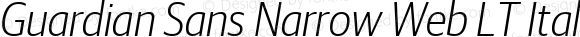 Guardian Sans Narrow Web LT Italic