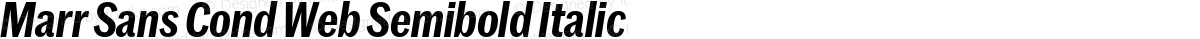 Marr Sans Cond Web Semibold Italic