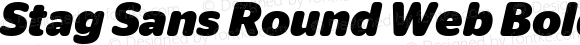 Stag Sans Round Web Bold Italic