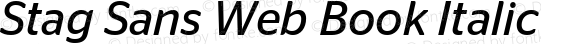 Stag Sans Web Book Italic