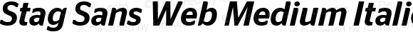 Stag Sans Web Medium Italic