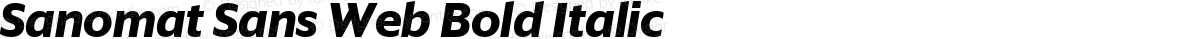 Sanomat Sans Web Bold Italic