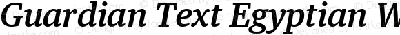 Guardian Text Egyptian Web Medium Italic