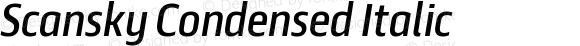 Scansky Condensed Italic