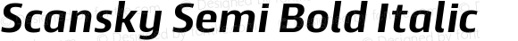 Scansky Semi Bold Italic