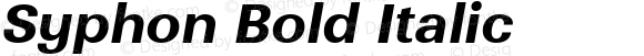 Syphon Bold Italic