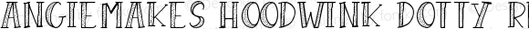 AngieMakes Hoodwink Dotty Regular Version 1.000;PS 001.000;hotconv 1.0.70;makeotf.lib2.5.58329 DEVELOPMENT