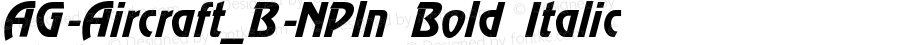 AG-Aircraft_B-NPln Bold Italic