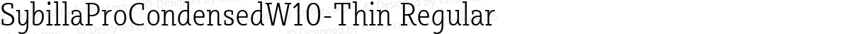 SybillaProCondensedW10-Thin Regular