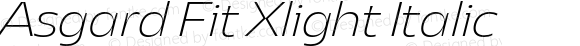 Asgard Fit Xlight Italic