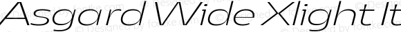 Asgard Wide Xlight Italic