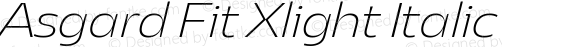 Asgard Fit Xlight Italic