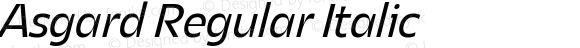 Asgard Regular Italic