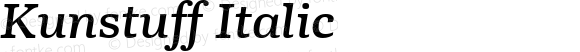 Kunstuff Italic