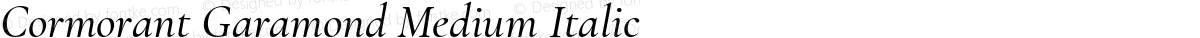 Cormorant Garamond Medium Italic