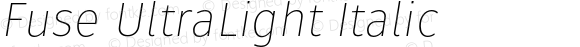 Fuse UltraLight Italic