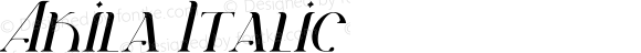 Akila Italic