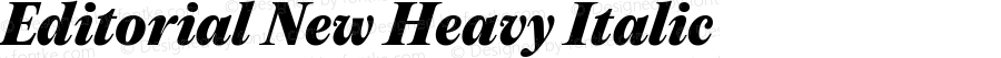 Editorial New Heavy Italic