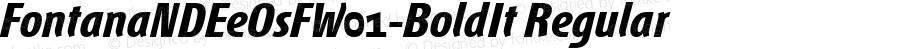 FontanaNDEeOsFW01-BoldIt Regular Version 1.30